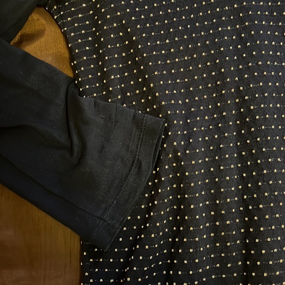 French Connection Blue Open Back Long Sleeve - Picture 2 of 5